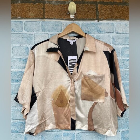 Kristen Giorgi x Lunya Washable Silk top size large - Picture 2 of 16